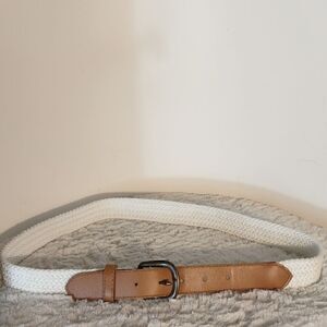 White Crocheted Woman's Belt  